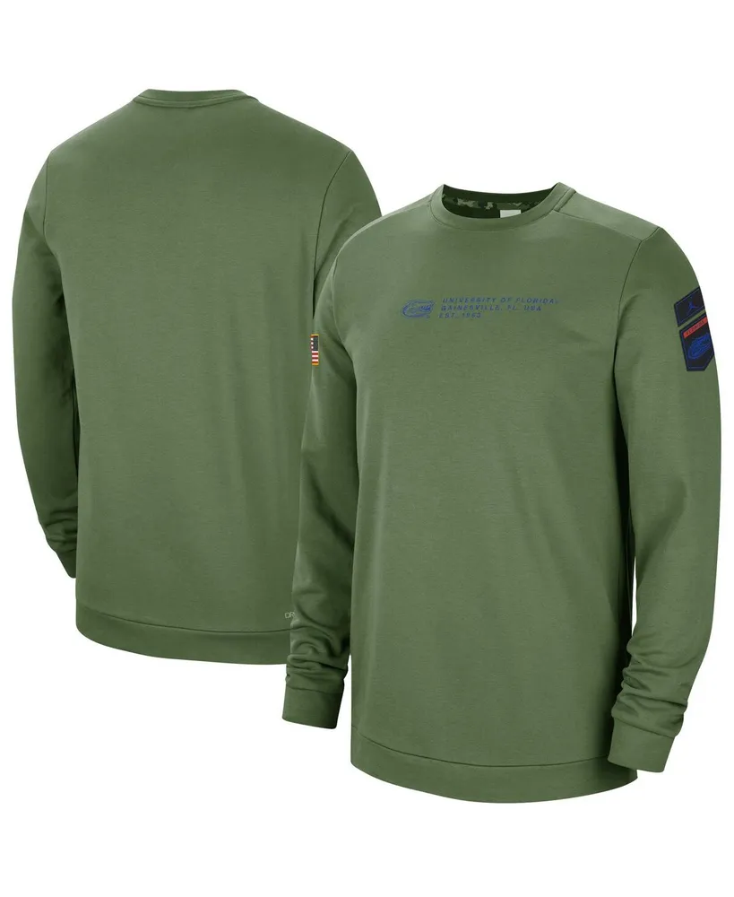 Men's Nike Olive Florida Gators Military-Inspired Pullover Sweatshirt