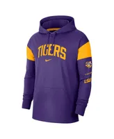 Men's Nike Purple Lsu Tigers Jersey Performance Pullover Hoodie