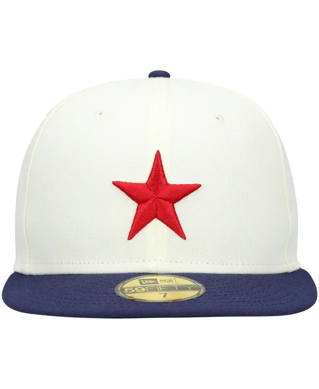 New Era Men's New Era White/Red Pittsburgh Crawfords Cooperstown Collection  Turn Back The Clock 59FIFTY Fitted Hat