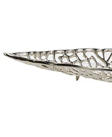 Rosemary Lane Metal Leaf Tray, Set of 2, 31", 24" W