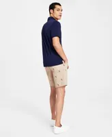 Club Room Mens Classic Fit Performance Stretch Polo Palm Print Shorts Separates Created For Macys