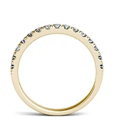 Charles & Colvard Moissanite Wedding Band (3/8 ct. t.w. Diamond Equivalent) 14k White or Yellow Gold