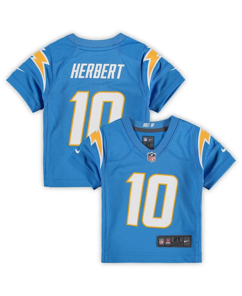 Toddler Boys and Girls Nike Justin Herbert Powder Blue Los Angeles Chargers Game Jersey