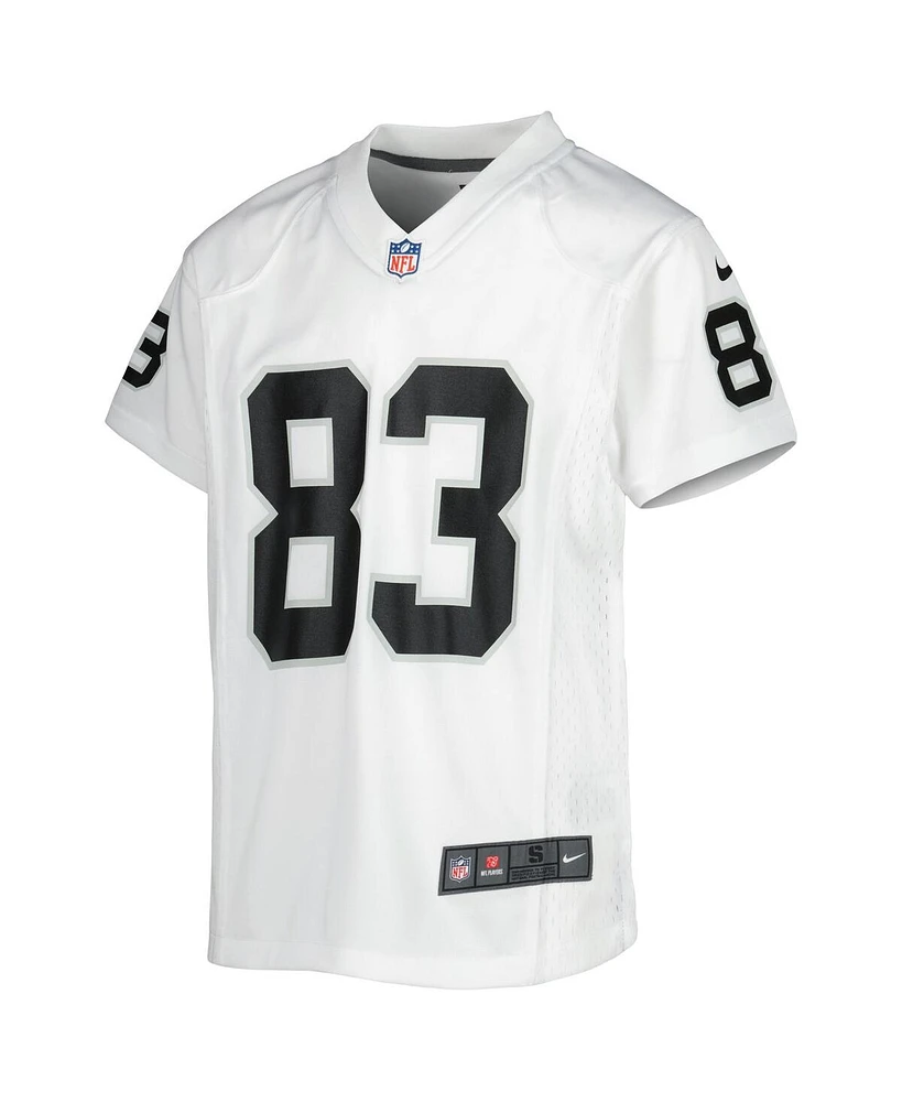 Big Boys and Girls Nike Darren Waller White Las Vegas Raiders Game Jersey
