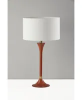 Adesso Rebecca Table Lamp - Rubberwood with Antique