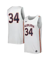 Men's Under Armour White Auburn Tigers Replica Basketball Jersey