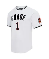 Men's Pro Standard Ja'Marr Chase White Cincinnati Bengals Mesh Player Name and Number Top