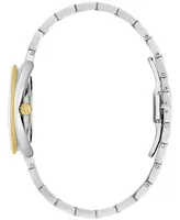Bulova Women's Duality Diamond (1/10 ct. t.w.) Two-Tone Stainless Steel Bracelet Watch Box Set 34mm
