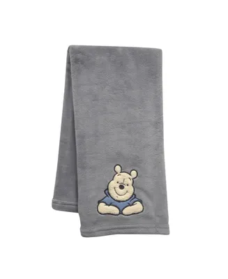 Lambs & Ivy Disney Baby Forever Pooh Gray Bear Baby Blanket by