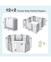 14 Panels Baby Safety Playpen Kids Activity