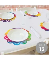 Holi Hai Festival of Colors Party Table Paper Chargers Place Setting For 12