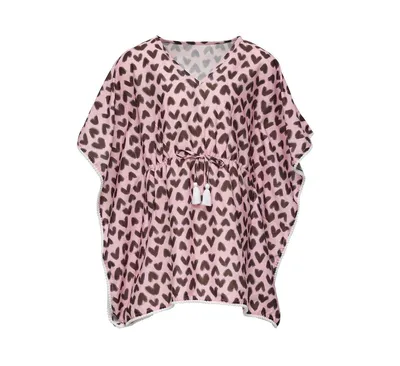 Toddler, Child Girls Wild Love Batwing Cover Up