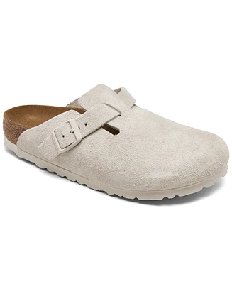 Birkenstock Women's Boston Soft Footbed Suede Leather Clogs from Finish Line