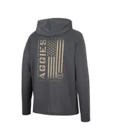 Men's Colosseum Charcoal Texas A&M Aggies Team Oht Military-Inspired Appreciation Hoodie Long Sleeve T-shirt