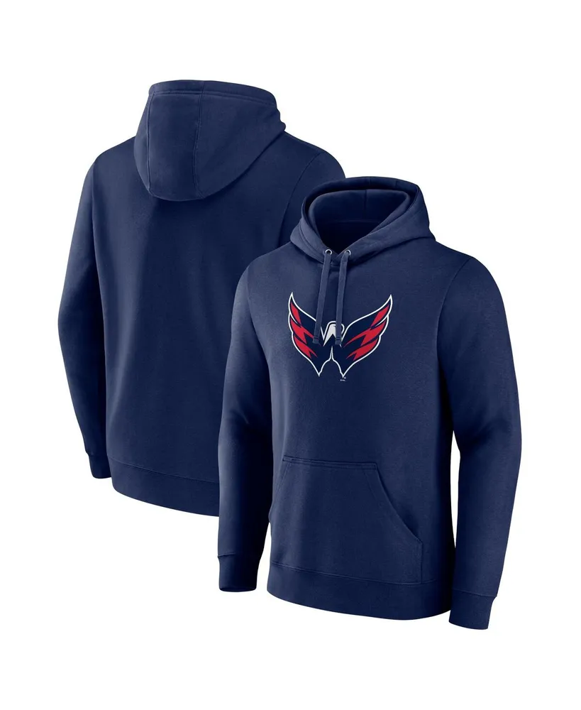 Fanatics Branded Men's Red Washington Capitals Primary Logo Pullover Hoodie - Red