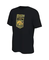 Men's Nike Black Iowa Hawkeyes Veterans Camo T-shirt