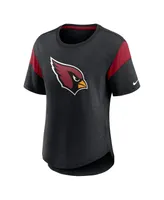 Women's Nike Heather Black Arizona Cardinals Primary Logo Fashion Top