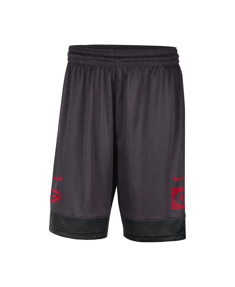 Men's Nike Charcoal Georgia Bulldogs Performance Fast Break Shorts