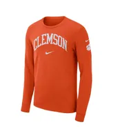 Men's Nike Orange Clemson Tigers Arch 2-Hit Long Sleeve T-shirt