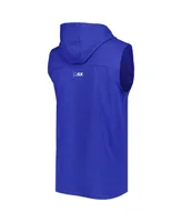 Men's Msx by Michael Strahan Royal Los Angeles Rams Relay Sleeveless Pullover Hoodie