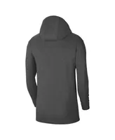 Men's Nike Heathered Charcoal Ucla Bruins Off-Field Performance Long Sleeve Hoodie T-shirt