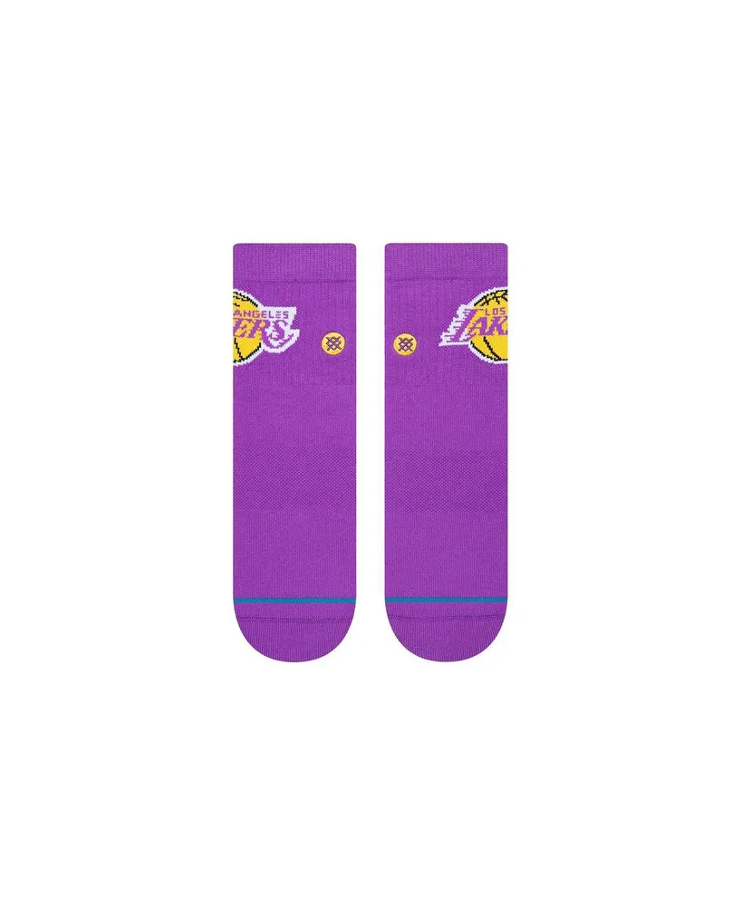 Men's Stance Los Angeles Lakers Logo Quarter Socks