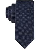 Calvin Klein Men's Steel Micro-Dot Solid Tie