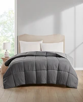 Home Design Lightweight Reversible Down Alternative Microfiber Comforter, King, Exclusively at Macy's