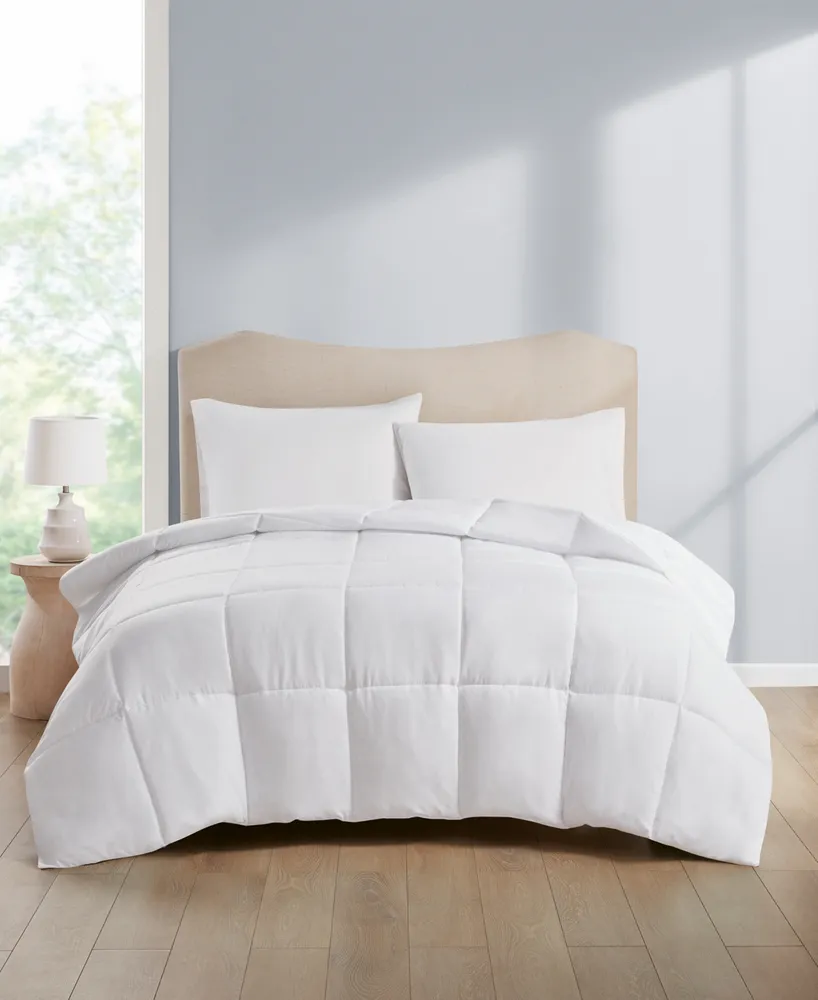 Home Design Lightweight Reversible Down Alternative Microfiber Comforter, King, Exclusively at Macy's