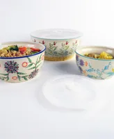 Euro Ceramica Ella 3 Piece Storage Bowl Set