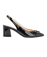 Tommy Hilfiger Women's Nileo Block Heeled Sling Back Pumps