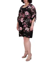 Sandra Darren Plus Printed Jacket & Shift Dress