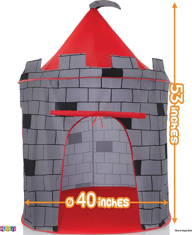 Play22 Kids Play Tent Knight Castle Portable Fordable Camper Tent