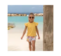 Toddler, Child Girls Boho Tropical Sustainable Board Shorts