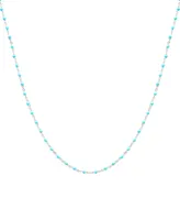 Giani Bernini Enamel Bead Collar Necklace, 16" + 2" extender, Created for Macy's
