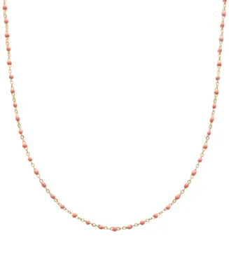 Giani Bernini Enamel Bead Collar Necklace, 16" + 2" extender, Created for Macy's