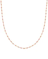 Giani Bernini Enamel Bead Collar Necklace, 16" + 2" extender, Created for Macy's