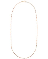 Giani Bernini Enamel Bead Collar Necklace, 16" + 2" extender, Created for Macy's