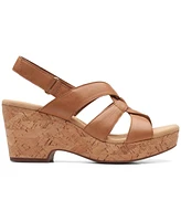 Clarks Women's Collection Giselle Beach Slingback Wedge Sandals
