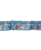 Lambs & Ivy Disney Baby Lion King Adventure Blue Simba/Timon/Pumbaa Window Valance by