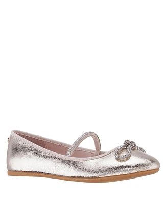 Nina Big Girls Kendalla Rhinestone Embellishment Ballet Flat