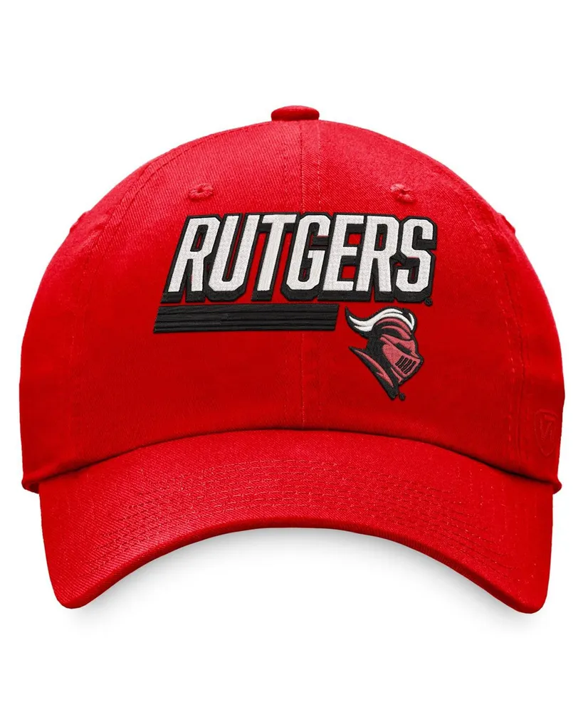 Men's Top of the World Scarlet Rutgers Scarlet Knights Slice Adjustable Hat