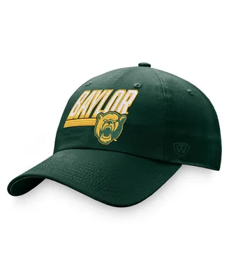 Men's Top of the World Green Baylor Bears Slice Adjustable Hat