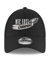 Men's New Era Black Philadelphia Eagles 2022 Nfc East Division Champions 9FORTY Adjustable Hat