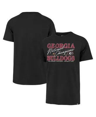 Men's '47 Brand Black Georgia Bulldogs College Football Playoff 2022 National Champions Script T-shirt