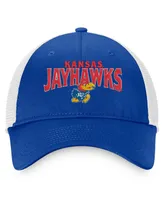 Men's Top of the World Royal Kansas Jayhawks Breakout Trucker Snapback Hat