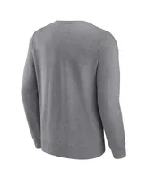 Men's Fanatics Heather Gray Seattle Mariners Simplicity Pullover Sweatshirt