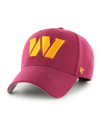 Men's '47 Brand Burgundy Washington Commanders Mvp Adjustable Hat