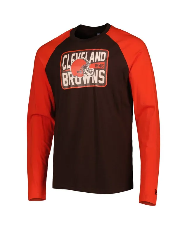 New Era Men's Orange Cleveland Browns State Long Sleeve T-shirt - Macy's