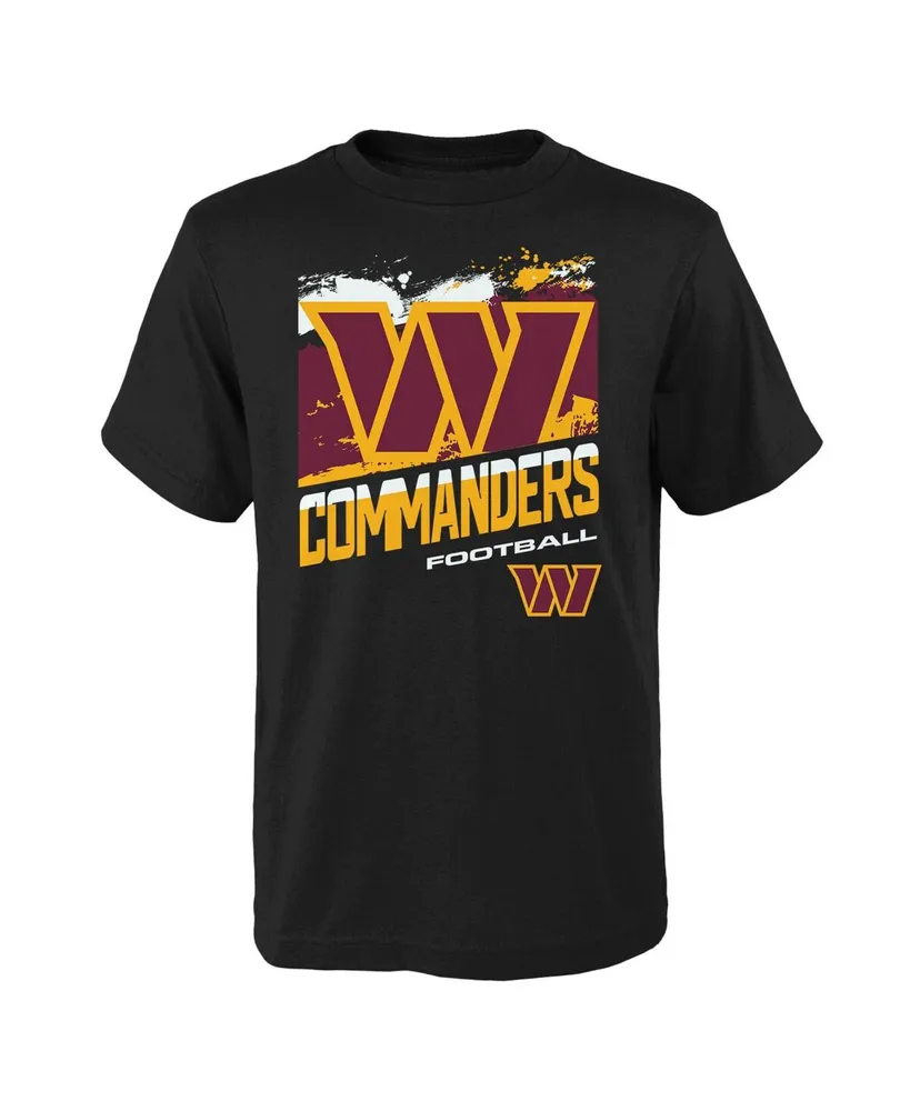 Big Boys Washington Commanders Black Rowdy T-shirt